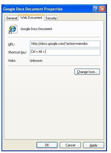 create a new google doc