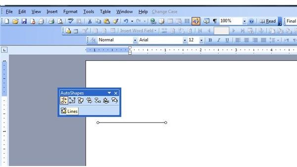 How To Draw A Line In Microsoft Word 2010