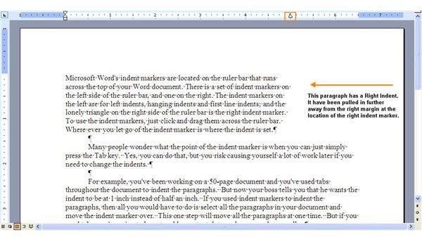 how large first line indent in word