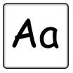 letter A preschool alphabet flash cards printables