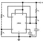 IC 555 Astable Mode Circuit Diagram, Image