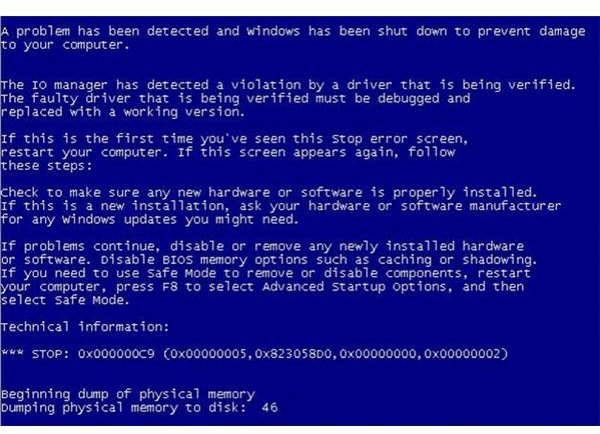 Microsoft Blue Screen Of Death Vista