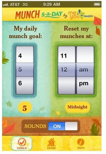 Learn to Eat Healthy with the Munch 5 a Day iPhone Application