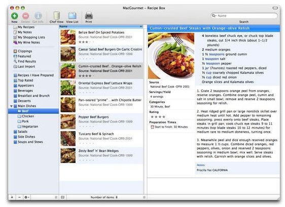 cooking software for mac