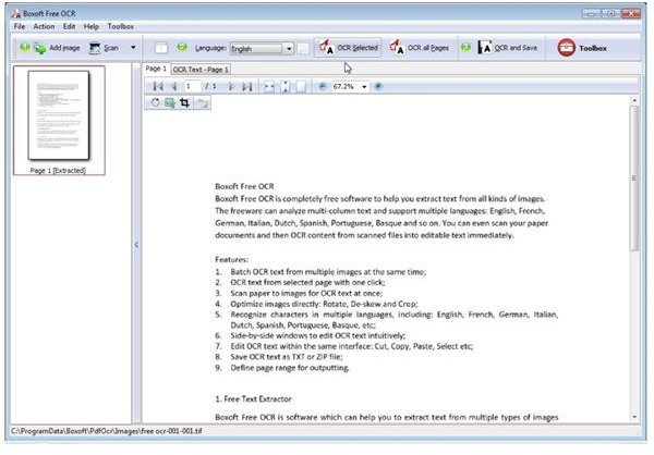 hp free ocr software