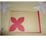 make a stencil to trace petals