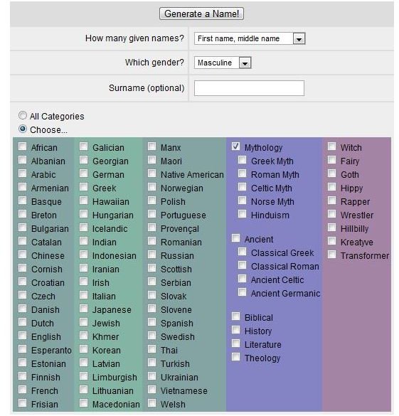 dnd name generator for human