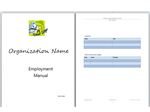 Microsoft Word Manual Template: Basic and Employment Manuals to