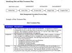 screenshot of risk treatment plan example