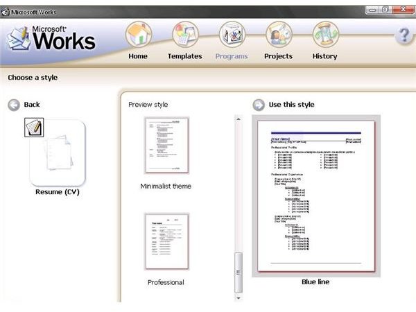 Microsoft Works Template Downloads