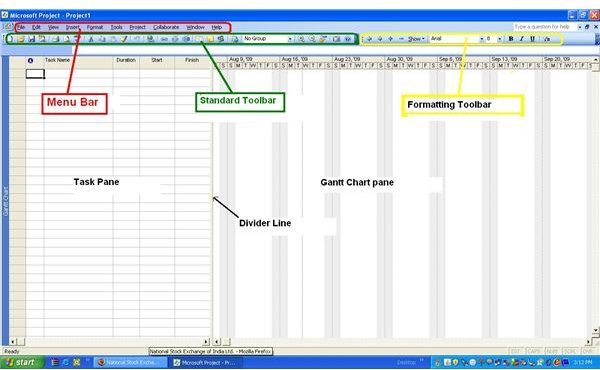 Microsoft Project Lesson 3 How To Use Menus And Toolbars