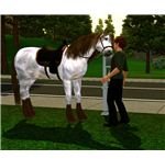 The Sims 3 horse nuzzling owner