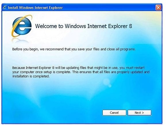 how to install ie8 on windows 7