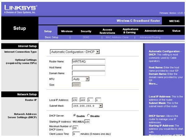 linksys wrt54gs setup software download