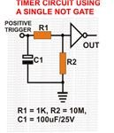 Timer Circuit Using NOT Digital Logic Gate, Image