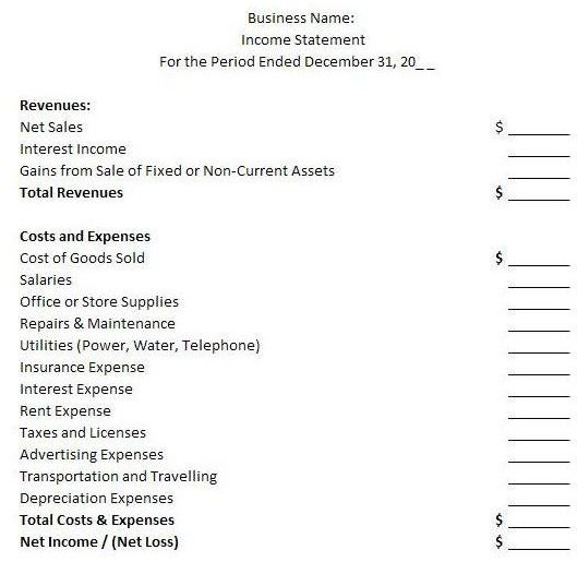 Accounts Book Template