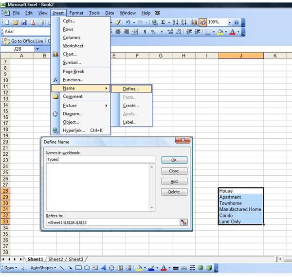 create a dropdown list in excel for mac