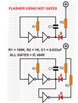 Flasher Circuit Using NOT Gates, Image