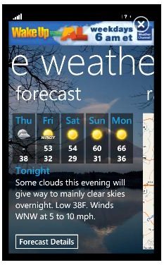 Weather app for windows 7 taskbar