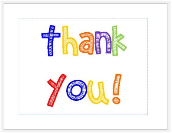 Free Template For A Thank You Card