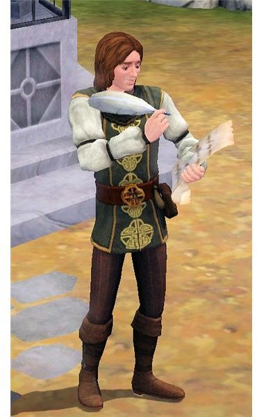 Sims 3 Medieval Bard Inspiration