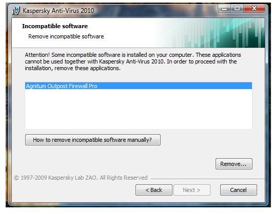 Vista Software Incompatibility