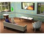 The Sims 3 watching a home movie