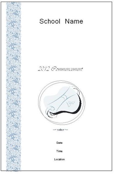 Want to Make Your Own Graduation Program  Templates Make It Easy