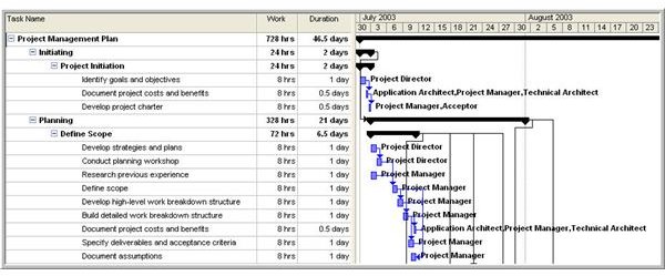 Microsoft Project Pmbok Template