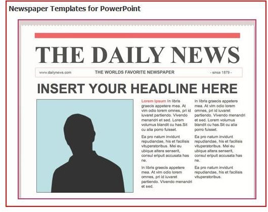 Newspaper Layout Template For Microsoft Word