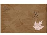 Autumn Wedding Menu Card Template