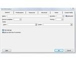 Task Information Dialog Box