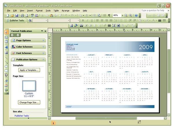 Microsoft Windows Calendars Templates