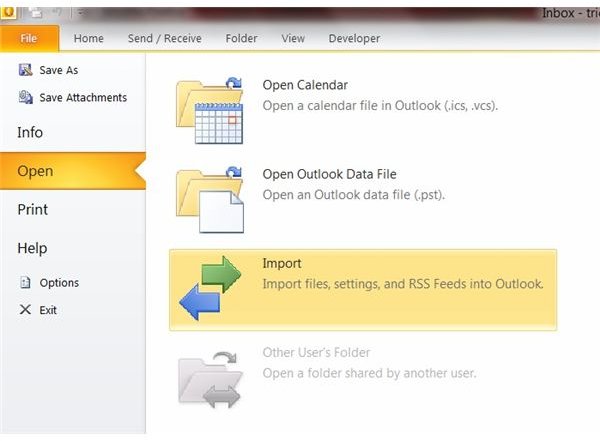 How To Import Outlook Express 6 Files Into Outlook 2010