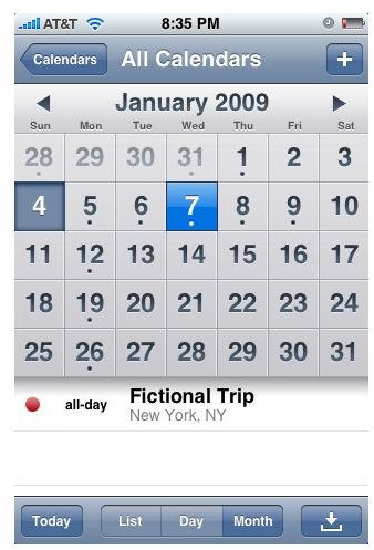 select multi calendars in iphone