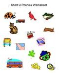 Short U Phonics Worksheet