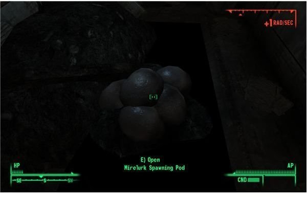 Fallout 3 - These Mirelurk Eggs Work Inside the Service Entrance Are Just Fine