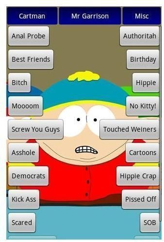 South Park Android Apps - South Park Soundboard