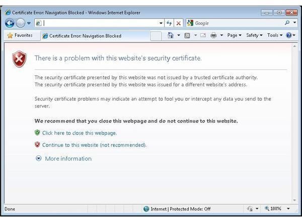 about certificate errors” in internet explorer help