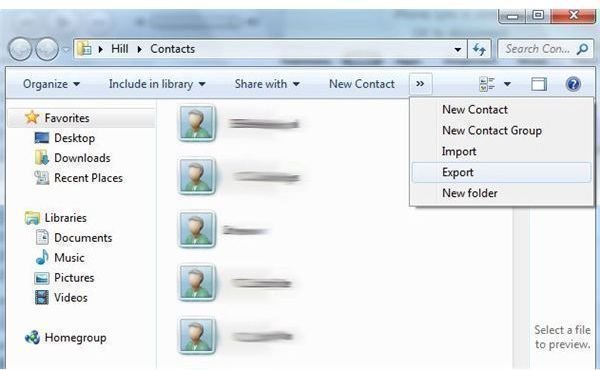 Exporting Contacts as CSV
