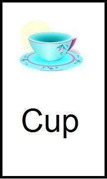 Cup Flashcard