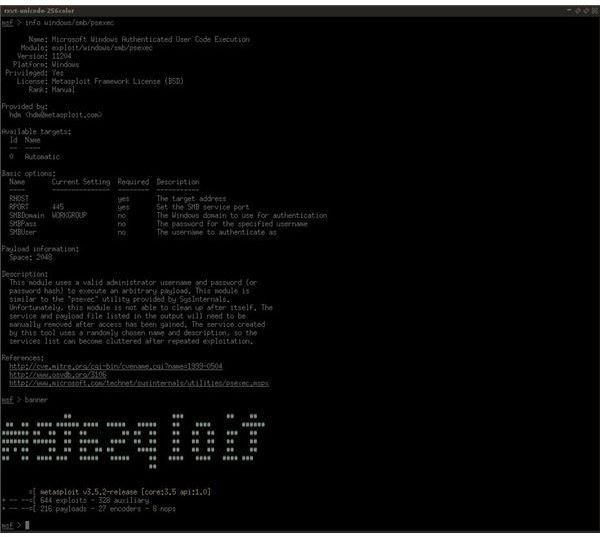 Metasploit Exploitation Framework