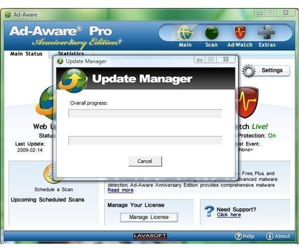Update Manager of Ad-Aware AE