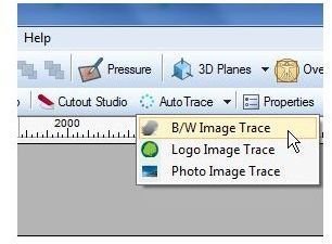 Select B/W Image Trace 