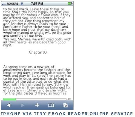 Tiny eBook Reader Online Version