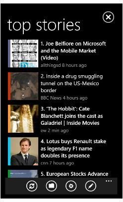 Project Emporia Automatic News Feed Aggregator for Windows Phone 7