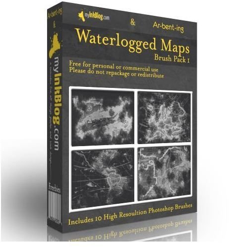 Waterlogged Map Brushes by Arbenting