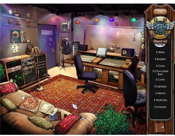 There are 30 hidden objects in the REO Speedwagon studio