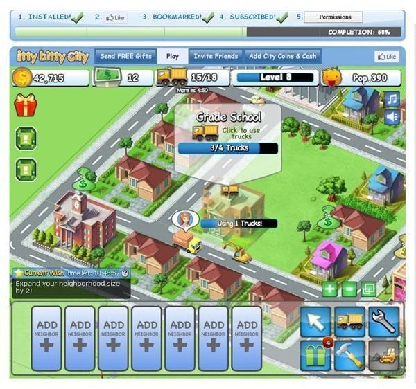 Facebook Games: Itty Bitty City Review - Free City Building Games on Facebook