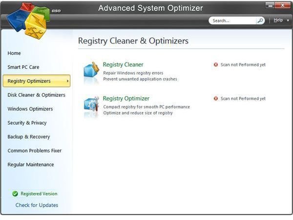 advanced systemcare registry cleaner